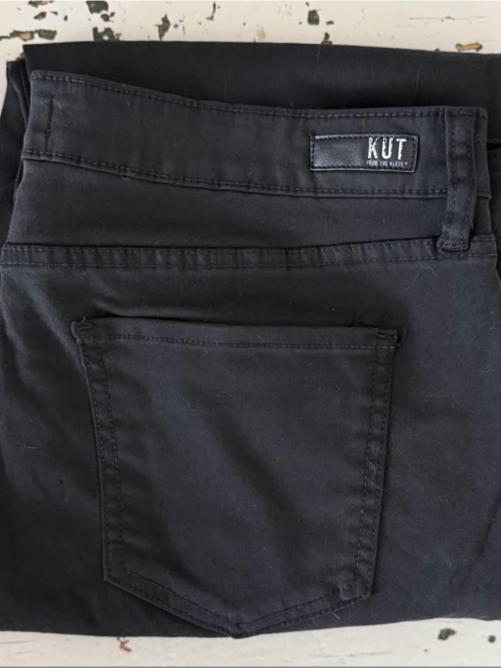 Kut from the Kloth High Rise Raw Hem Flared Modal-Blend Pants - Women’s Size 14